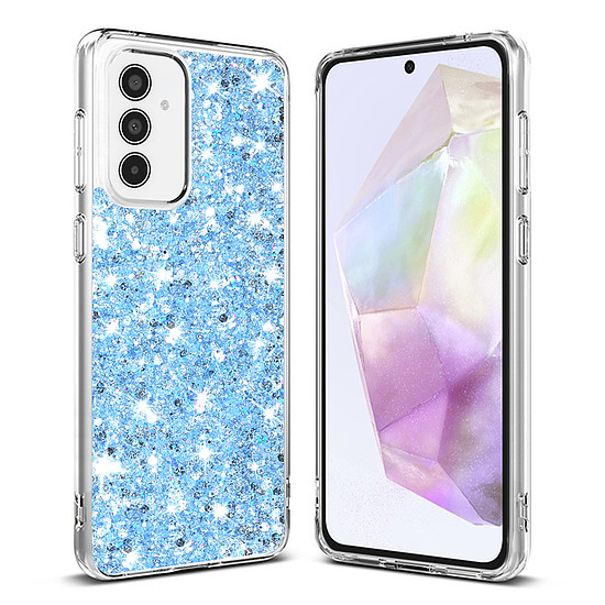 Techsuit - Sparkly Glitter - Samsung Galaxy A35 5G - kék