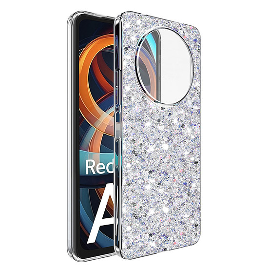 Techsuit - Sparkly Glitter - Xiaomi Redmi A3 - Fehér