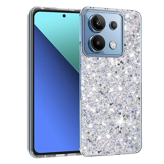 Techsuit - Sparkly Glitter - Xiaomi Redmi Note 13 4G - Fehér