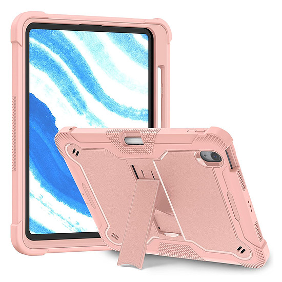 Techsuit - strapabíró TabShell + képernyővédő fólia - iPad Air 11 (2024) - Rose Gold