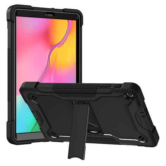 Techsuit - strapabíró TabShell + képernyővédő fólia - Samsung Galaxy Tab A 10.1 2019 T510/T515 - fekete