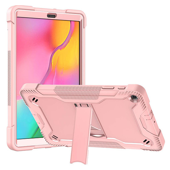 Techsuit - strapabíró TabShell + képernyővédő fólia - Samsung Galaxy Tab A 10.1 2019 T510/T515 - Rose Gold