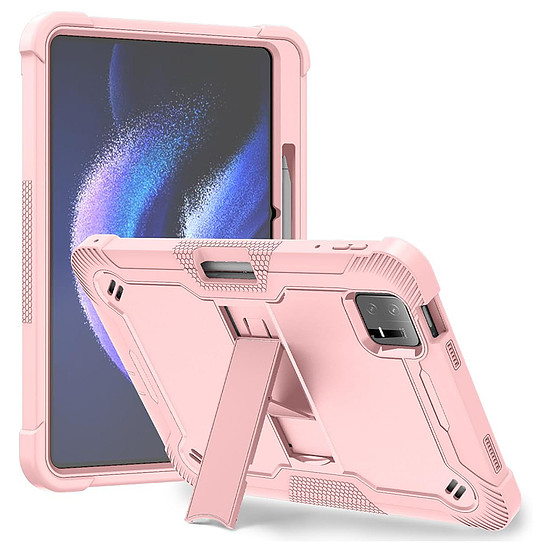 Techsuit - strapabíró TabShell + képernyővédő fólia - Xiaomi Pad 6 / Pad 6 Pro - Rose Gold