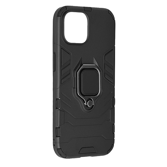 Techsuit - Szilikon pajzs - iPhone 15 - Fekete (KF2314034)