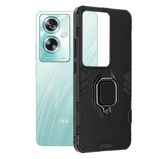 Techsuit - Szilikon pajzs - Oppo A79 5G / OnePlus Nord N30 SE - Fekete