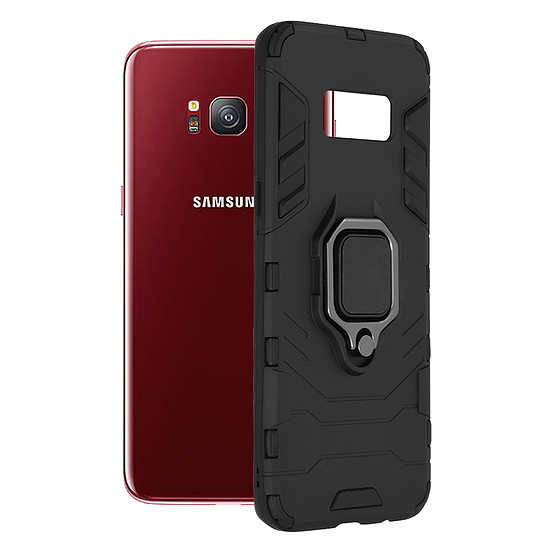 Techsuit - Szilikon pajzs - Samsung Galaxy S8 - Fekete (KF234588)