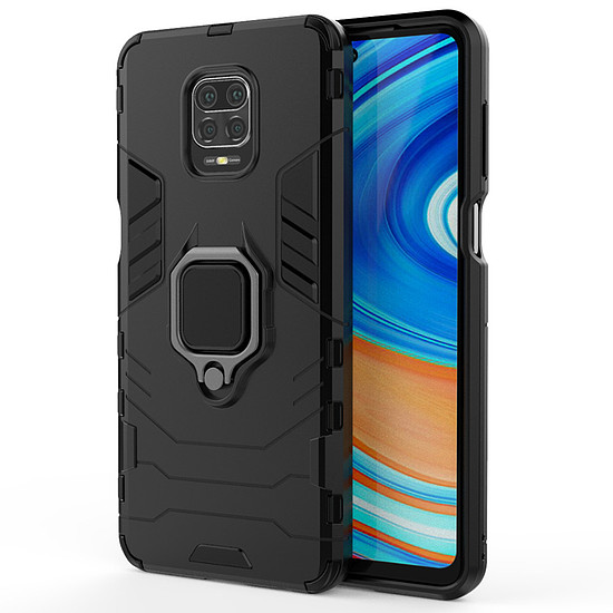 Techsuit - Szilikon pajzs - Xiaomi Redmi Note 9S / Note 9 Pro / Note 9 Pro Max - Fekete (KF234595)