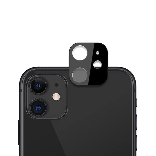 Techsuit - Teljes kameraüveg - iPhone 11 - Fekete