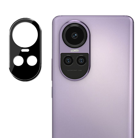 Techsuit - teljes kameraüveg - Oppo Reno10 Pro - fekete