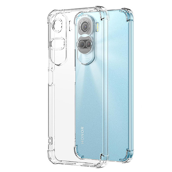 Techsuit - Ütésálló átlátszó szilikon - Honor 90 Lite - átlátszó