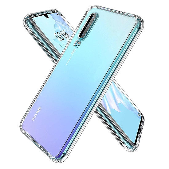 Techsuit - Ütésálló átlátszó szilikon - Huawei P30 - átlátszó