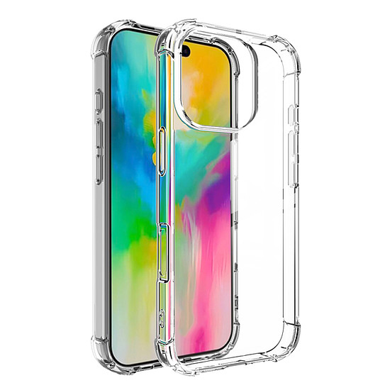 Techsuit - Ütésálló átlátszó szilikon - iPhone 16 Pro - átlátszó