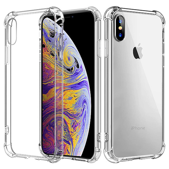 Techsuit - Ütésálló átlátszó szilikon - iPhone X / iPhone XS - átlátszó