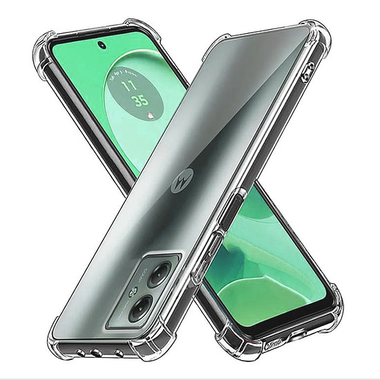 Techsuit - Ütésálló átlátszó szilikon - Motorola Moto G54 - átlátszó