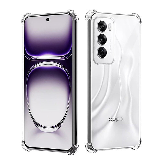 Techsuit - Ütésálló átlátszó szilikon - Oppo Reno12 - átlátszó