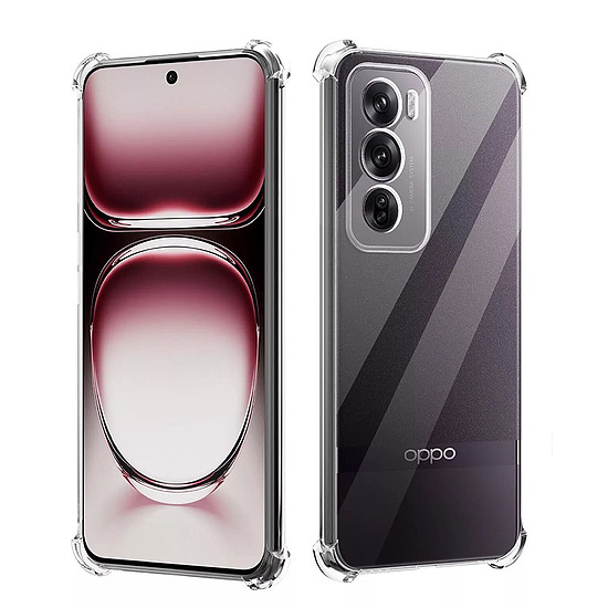 Techsuit - Ütésálló átlátszó szilikon - Oppo Reno12 Pro - átlátszó