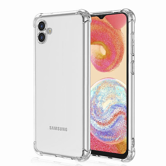 Techsuit - Ütésálló átlátszó szilikon - Samsung Galaxy A04e / M04 - átlátszó