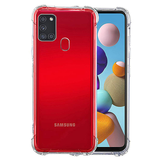 Techsuit - Ütésálló átlátszó szilikon - Samsung Galaxy A21s - átlátszó