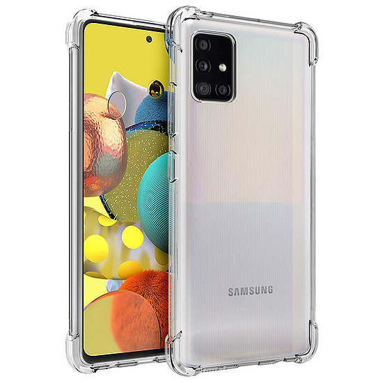 Techsuit - Ütésálló átlátszó szilikon - Samsung Galaxy A51 4G - átlátszó