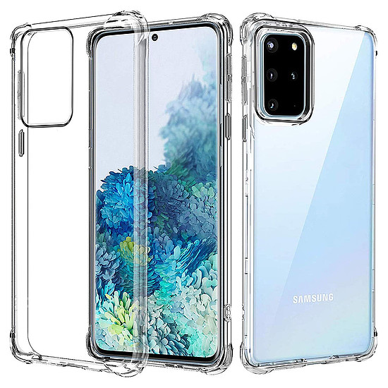 Techsuit - Ütésálló átlátszó szilikon - Samsung Galaxy S20 Plus 4G / S20 Plus 5G - átlátszó