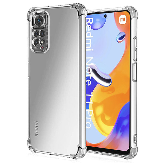 Techsuit - Ütésálló átlátszó szilikon - Xiaomi Redmi Note 11 Pro 4G / Note 11 Pro 5G / Note 12 Pro 4G - Átlátszó