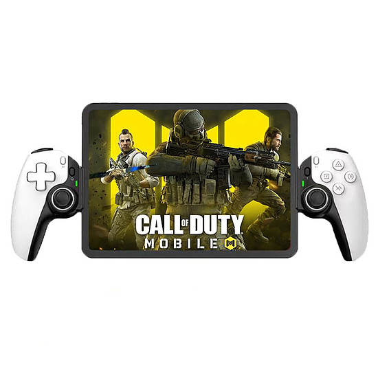 Techsuit - Vezeték nélküli kontroller (BSP-D9) - Gamepad táblagépekhez, telefonokhoz, Nintendo Switch/PS3/PS4, Bluetooth V5.2, 400 mAh - Fehér