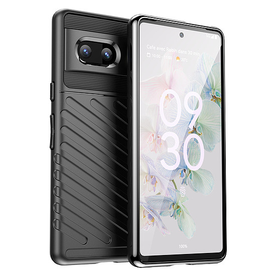 Thunder Case rugalmas, páncélozott borítás a Google Pixel 7 telefonhoz, fekete