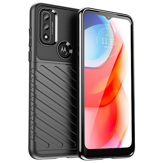 Thunder Case rugalmas páncélozott borítás Motorola Moto G Play 2022 fekete fekete