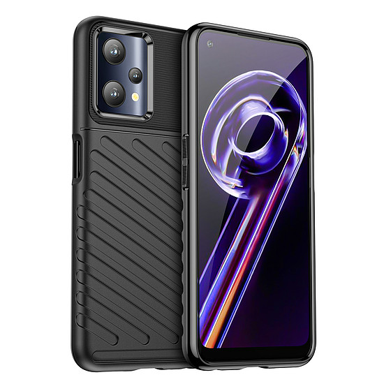 Thunder Case rugalmas páncélozott borítás Realme 9 Pro fekete