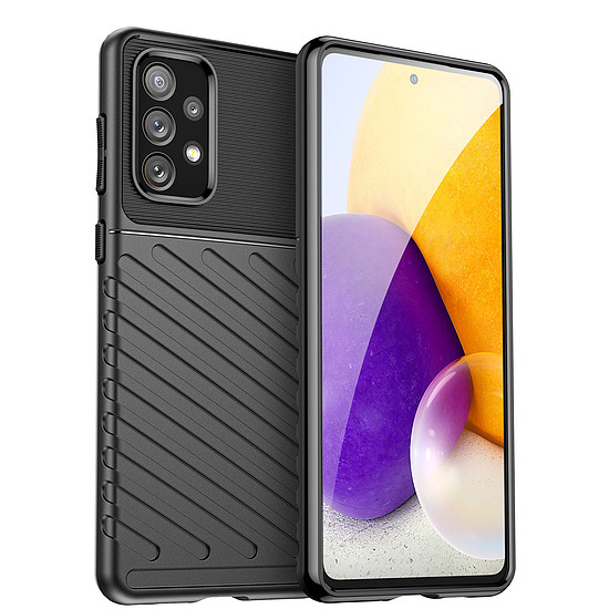 Thunder Case rugalmas páncélozott borítás Samsung Galaxy A73 fekete