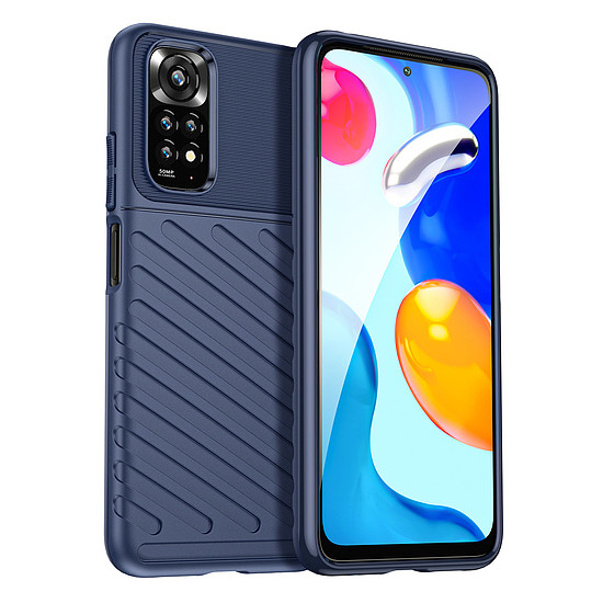 Thunder Case rugalmas páncélozott védőtok Xiaomi Redmi Note 11 Pro 5G / 11 Pro kékhez