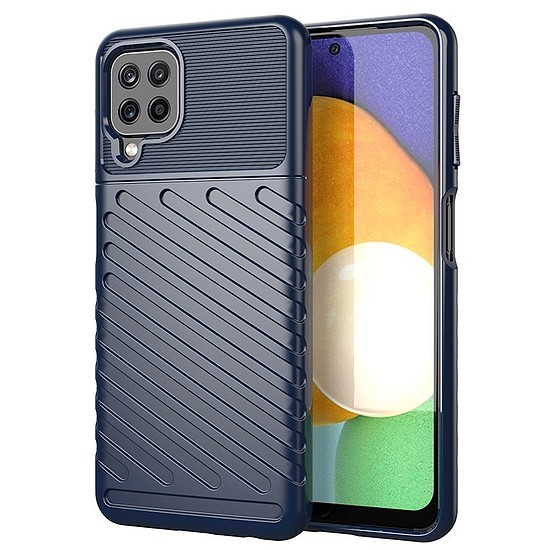 Thunder Case Rugalmas, strapabíró burkolatú TPU tok Samsung Galaxy A22 4G kék