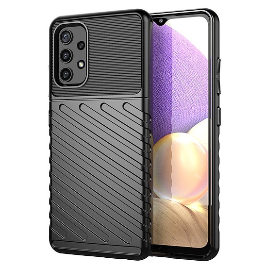 Thunder Case Rugalmas, strapabíró burkolatú TPU tok Samsung Galaxy A72 4G fekete