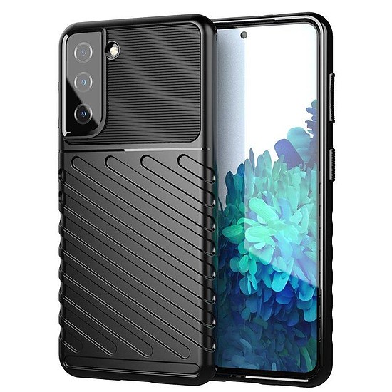 Thunder Case tok Samsung Galaxy A14 5G szilikon páncéltokhoz fekete