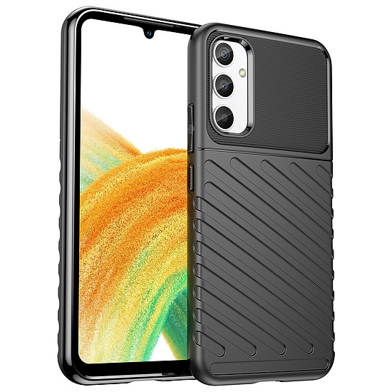 Thunder Case tok Samsung Galaxy A34 5G szilikon páncéltokhoz fekete