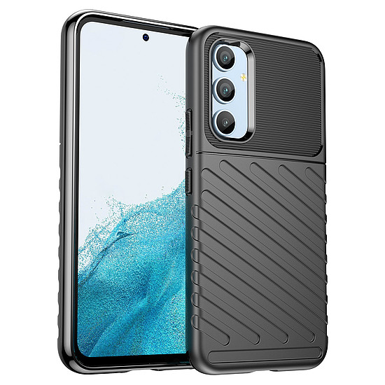 Thunder Case tok Samsung Galaxy A54 5G szilikon páncéltokhoz fekete