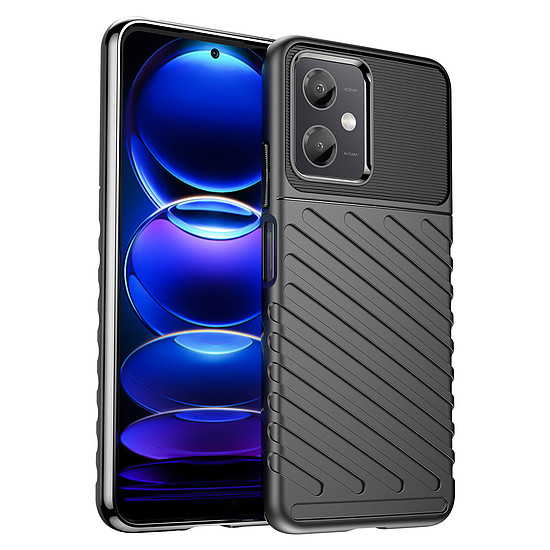 Thunder Case Xiaomi Poco X5 5G / Redmi Note 12 5G szilikon páncéltok fekete