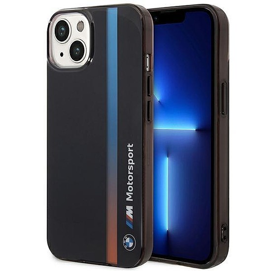 Tok BMW BMHCP14S22HVGV iPhone 14 6.1" fekete/fekete IML Tricolor Stripe