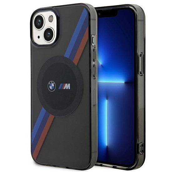 Tok BMW BMHMP14SHDTK iPhone 14 6,1" széles Tricolor Stripes MagSafe