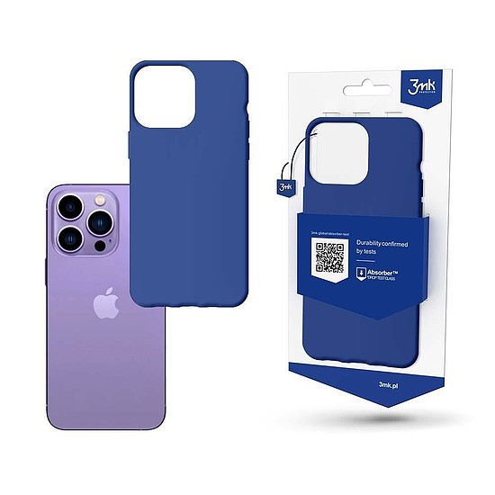 Tok iPhone 14 Pro készülékhez a 3mk Matt Case sorozatból - kék