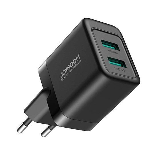 Töltő Joyroom JR-TCN01, 2.4A EU 2 USB fekete