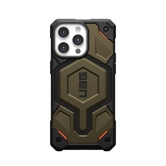 UAG Monarch Pro tok MagSafe-el iPhone 15 Pro Max készülékhez - zöld Kevlar