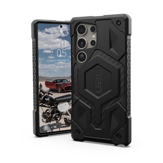 UAG Monarch Pro tok Samsung Galaxy S24 Ultra készülékhez mágneses modullal - fekete szén