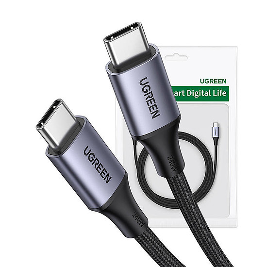 UGREEN 15311 2 x USB-C Kábel, 1m, szürke (15311)