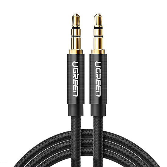 Ugreen audio kábel 2 x mini jack 3,5 mm 2 m fekete (50363 AV112)