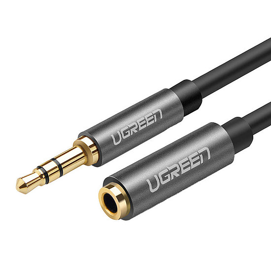 UGREEN AV118 3,5 mm-es jack AUX audio hosszabbító kábel 5 m, fekete (10538)