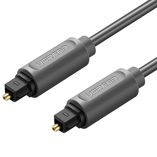 UGREEN AV122 optikai Toslink audiokábel, aranyozott, 1,5 m, fekete (70891)