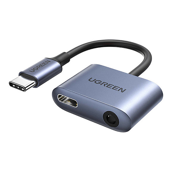 UGREEN CM231 audioadapter USB-C mini jack csatlakozóhoz 3,5 mm, szürke (60164)