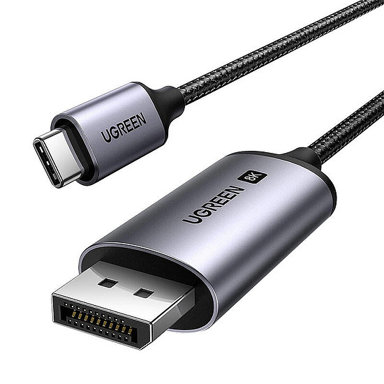 UGREEN CM556 USB-C kábel a DisplayPort 8K 1m-hez fekete (25157)