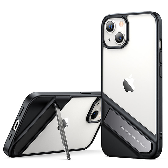 Ugreen Fusion Kickstand tok iPhone 13 kemény borítással, gél kerettel és fekete állvánnyal (90152)